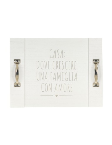 Vassoio con frase Nuvole di Stoffa TXP230603
