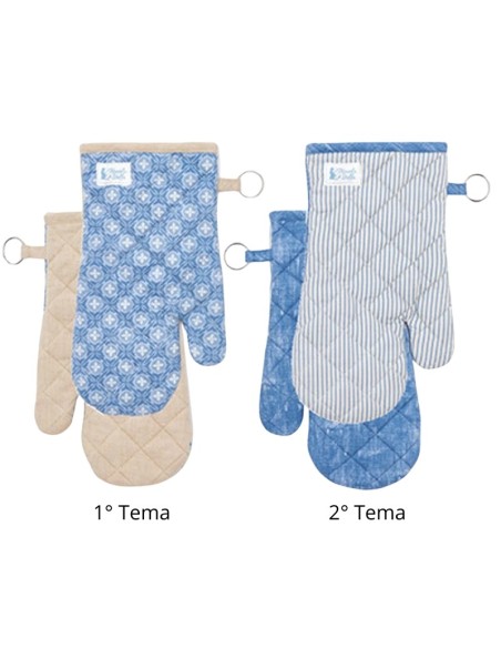 Guanti da forno in cotone Nuvole di Stoffa LEG08944