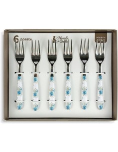 Set di 6 Forchettine da Dolce Camilla Nuvole di Stoffa EME22202 2