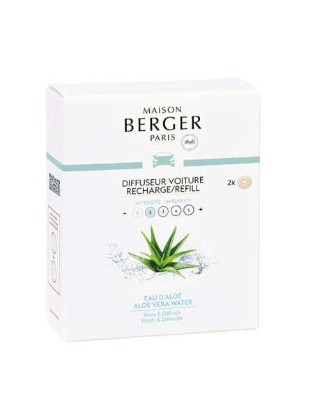 Maison Berger Ricarica profumo auto 2pz Aloe Vera Water 6649