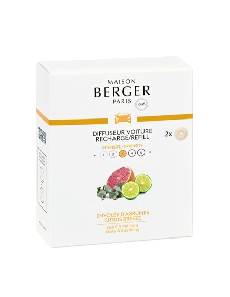 Maison Berger Ricarica diffusore auto 2pz Citrus Breeze 6580