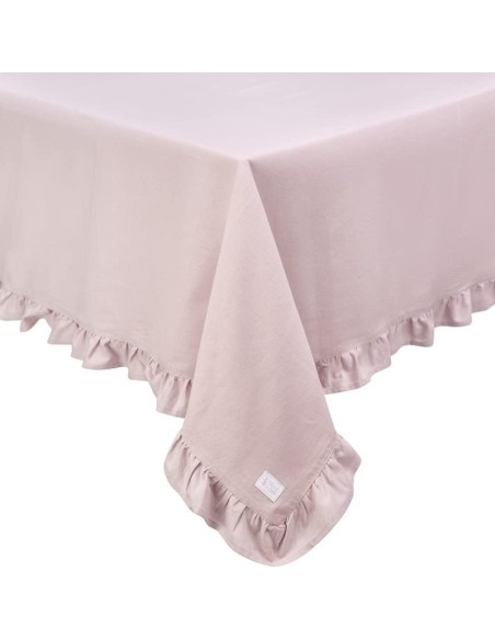 Nuvole di Stoffa tovaglia in cotona Demetra Rosa HTH71959R-HTH70955R