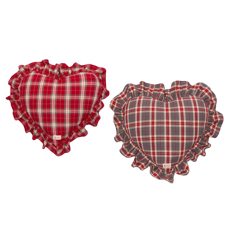 Cuscino da Sedia Shabby Chic, Nuvole di Stoffa, Stampa Tartan