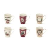 Mug natalizia Nuvole di stoffa in ceramica Holly Jolly BGQ231401