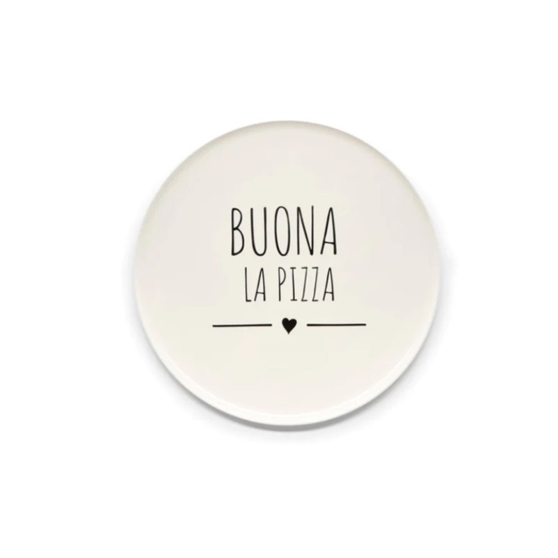 NUVOLE DI STOFFA Piatto pizza con decoro POSSO ASSAGGIARE LA TUA - ⌀ 30  cm - Santincasa | Tutto ciò che ti serve per abbellire casa a prezzi