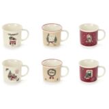 Tazza Nuvole di stoffa tema natalizio Holly con pack BGQ231403