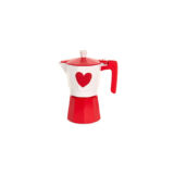 Nuvole di Stoffa moka caffe cuore rosso-ZTK240903