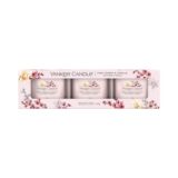 Set Regalo 3 Candele Yankee Candle Pink Cherry & Vanilla